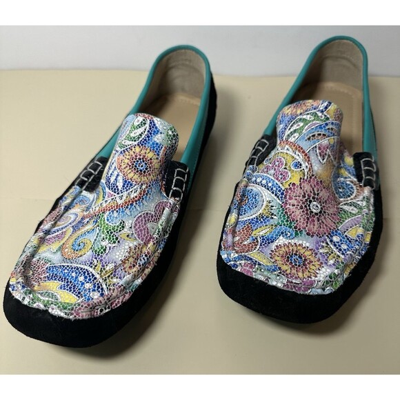 Aida Stenholm Handmade Driving Loafers Tina P. Size 8 Art to Wear - Picture 2 of 7